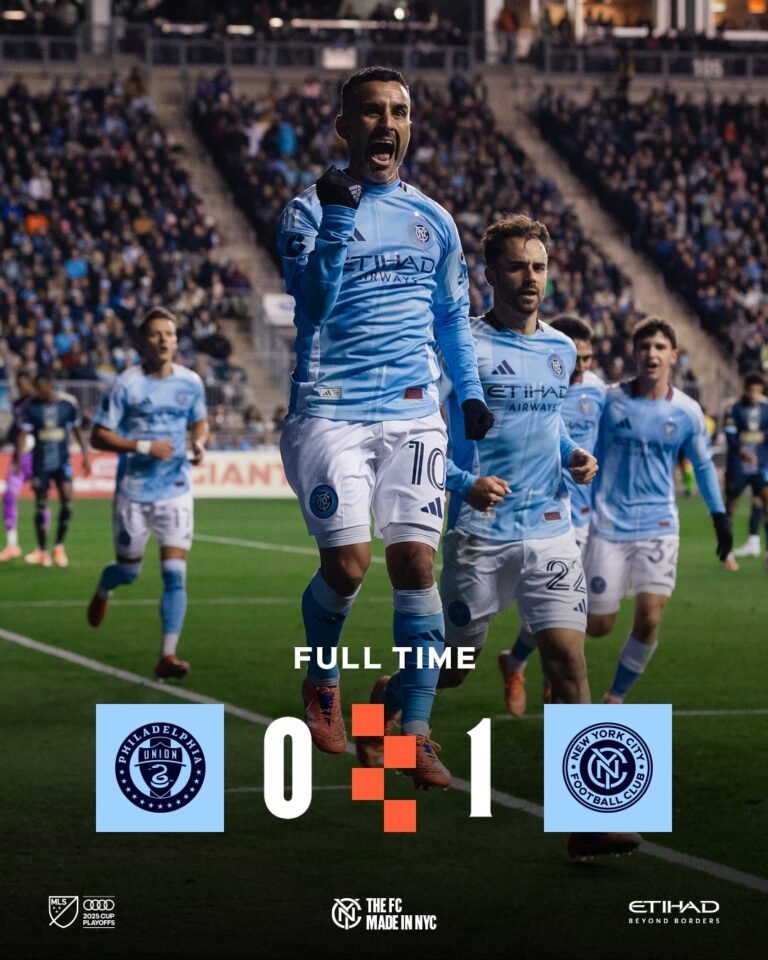 Maxi Moralez's 27th-minute strike and Matt Freese's heroics stunned Philadelphia Union 1-0 as New York City FC advanced to the Eastern Conference final.