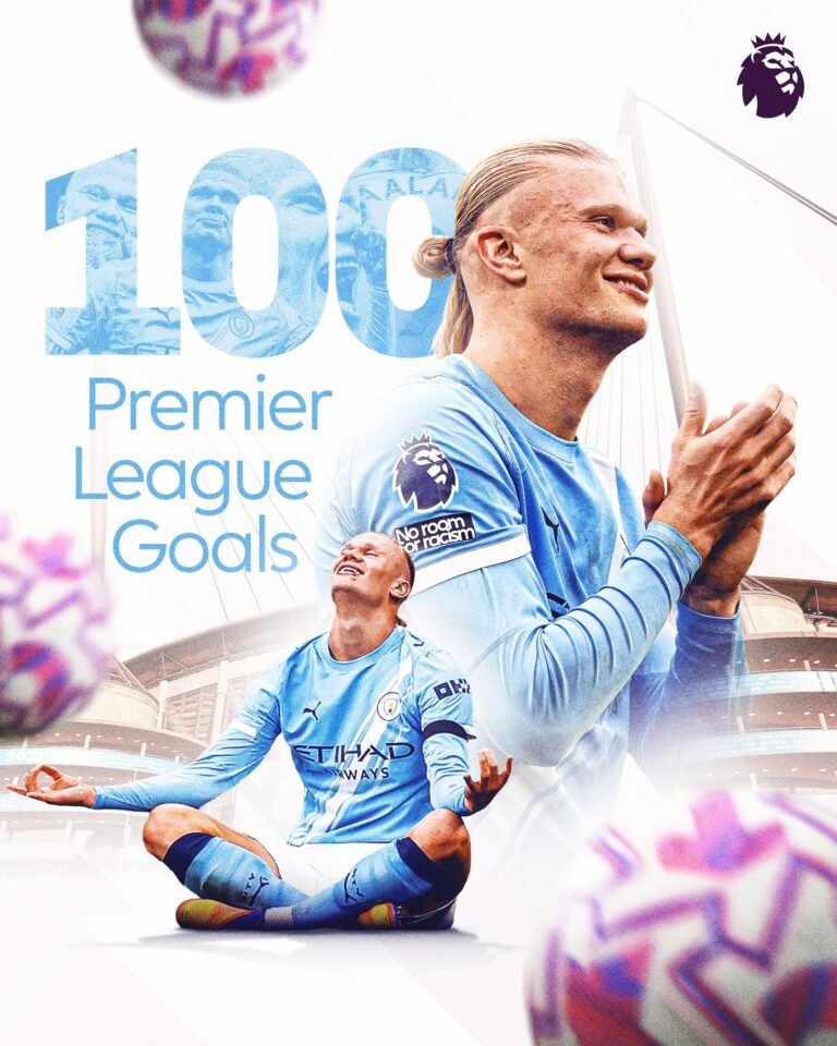 Haaland 100 PL Goals: Becomes Fastest Ever to Century vs Fulham